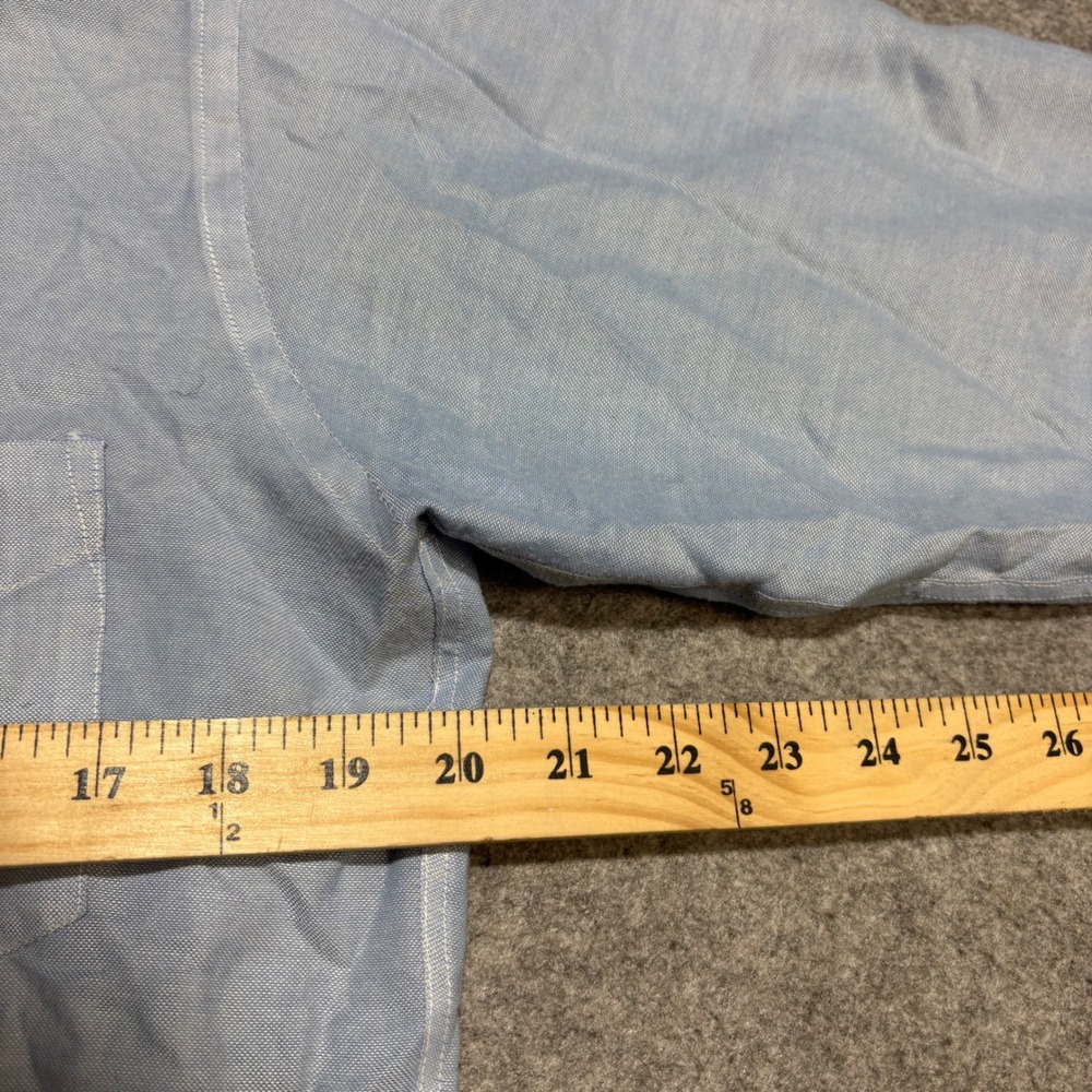 Vintage Gant Shirtmakers Hutzler's Baltimore Blue Oxford Button Down Shirt Mens - Picture 4 of 7